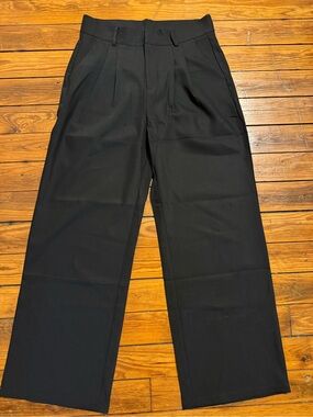 Tailored Wide-Leg Black Trousers NWT NiMin
